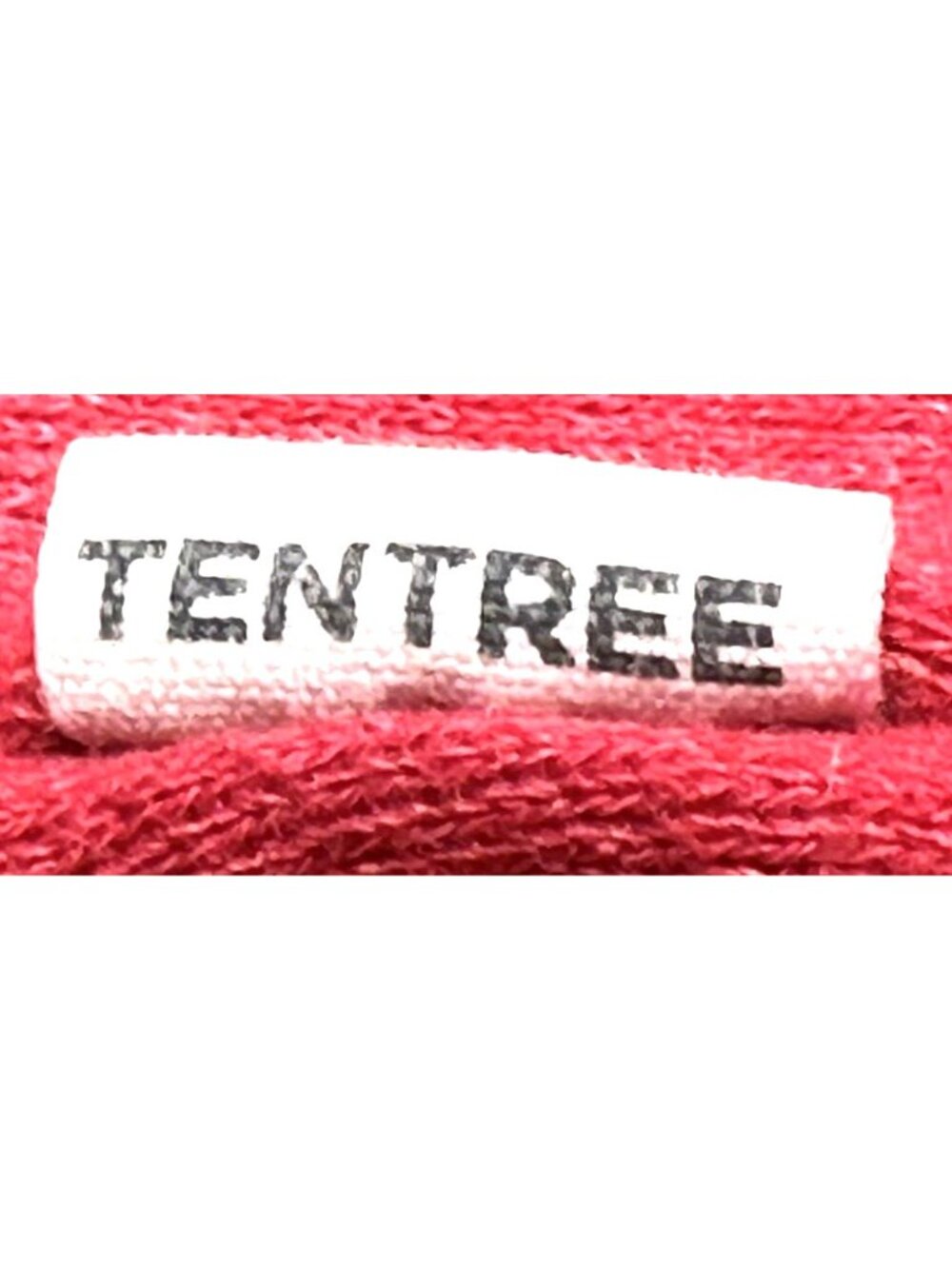 tentree Hoodie Women Large Red Graphic Logo Pullover Kangaroo Pocket Long Sleeve - Picture 9 of 11